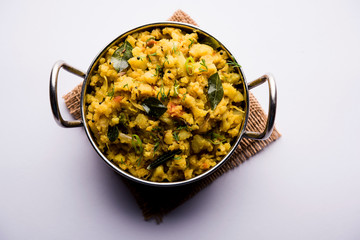 Aloo ka bharta,  sabzi is a tasty dish from India  made using spiced mashed potato prepared especially in northern parts of India