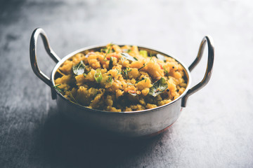 Aloo ka bharta,  sabzi is a tasty dish from India  made using spiced mashed potato prepared especially in northern parts of India