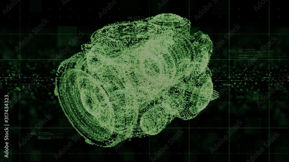 Poster Futuristic graphic use interface head up display with virtual holographic motion elements for background screen display