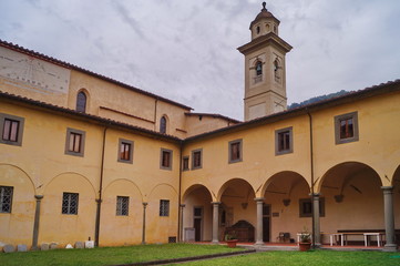 Cloister of the court of Pescia, Tuscany, Italy