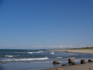 The view of sea in Niigata, Japan