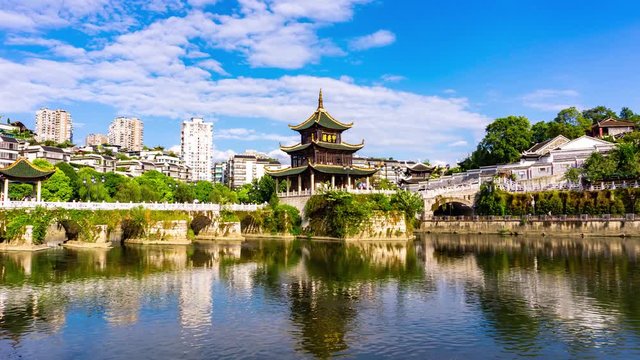 Famous ancient bridge buildings in Guiyang