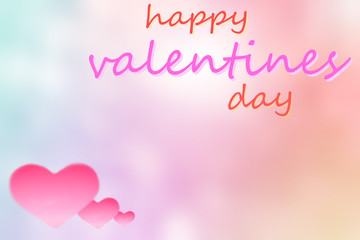 Fototapeta na wymiar The valentine's day background has an abstract pastel pink color of love.