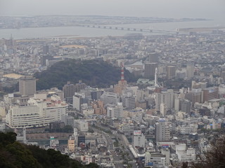 The view of Tokushima City in Japan