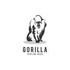 Gorilla Logo Vector Icon Illustration
