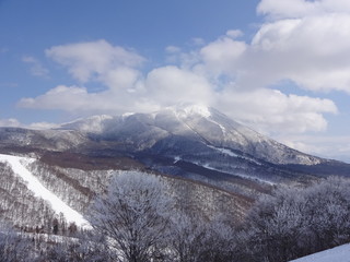 Ski field in Fukushima, Japan