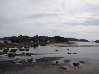 Geology rocks in Wakayama, Japan