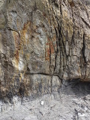 Geology rocks in Wakayama, Japan