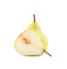 Chinese fragrant pear an isolated on white background
