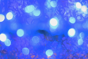 Abstract blue bokeh texture background