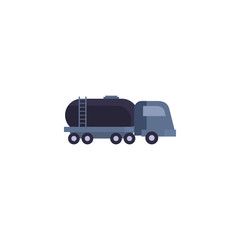 Isolated oil industry truck vector design