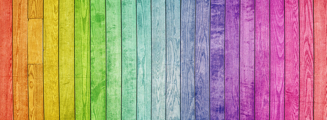 Colorful painted natural wood with grains for background, banner and texture.