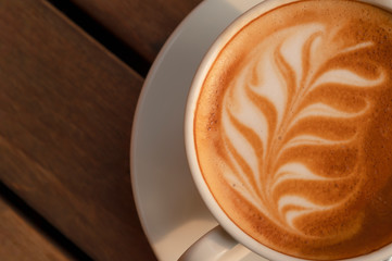 close up coffee photography latte art coffee flat lay