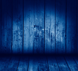 grunge interior toned in trendy Classic Blue color of the Year 2020