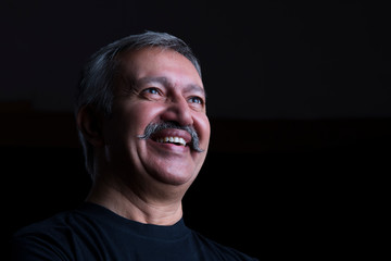 Obraz premium Portrait of a happy senior man.