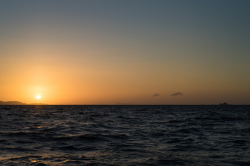 Fototapeta na wymiar Beautiful sunrise by the sea