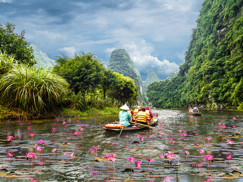 Trang An Landscape Complex, located within Ninh Binh Province of North Vietnam