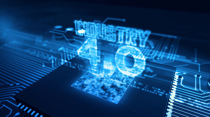 CPU on board with Industry 4.0 hologram