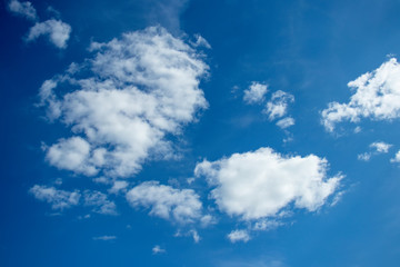 blue sky with white clouds