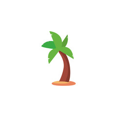 Isolated palm tree vector design