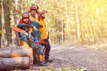 Arbeitsschutz und Schutzkleidung für Holzfäller