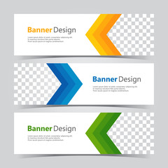Fototapeta premium Geometric banner design template. banner design bundle.