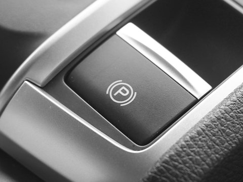  Electric Parking Brake Button In A New Car Model