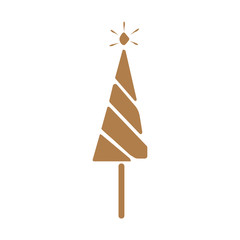  Christmas tree.Flat design.Vector