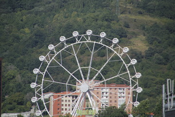 Ferris wheel in a neighborhood of Bilbao