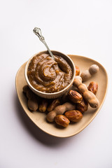 Dates Tamarind Chutney - Khajoor crushed to paste and mixed with Imli or imalee paste, served as a side dish in India