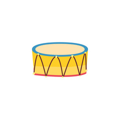 Fototapeta na wymiar Isolated drum instrument vector design