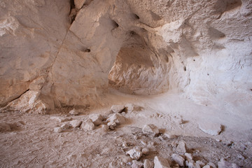 Inside an old Borax mine in the Mohave Desert, CA