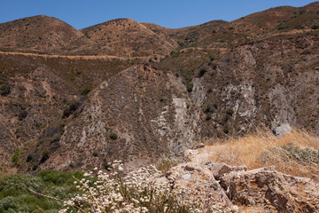 Shot from vantage point of where St Francis dam once stood.