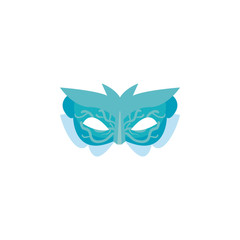 Isolated blue party mask vector design
