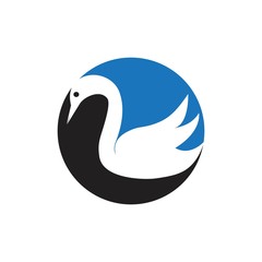 Obraz premium Swan logo Template