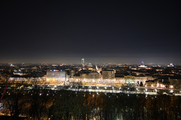 Fototapeta na wymiar Turin, panoramic view of the Mole Antonelliana