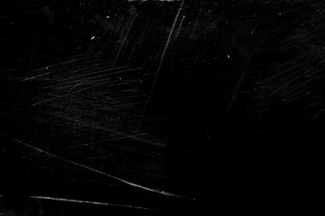 white scratches with scuffs isolated on black