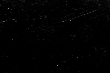 white scratches with scuffs isolated on black