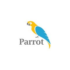 Parrot Logo Animal and Vector