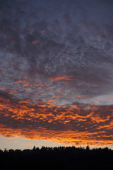 a mountain sunset