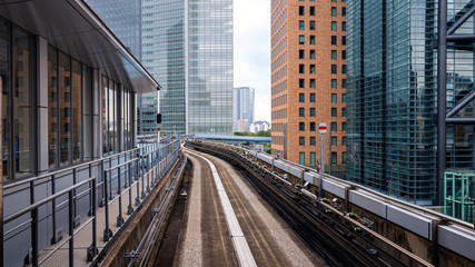 Obraz na płótnie Canvas Japan Rapid train on track 1