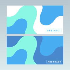 Blue abstract banner design. Vector, Illustration