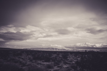 clouds over the mountains