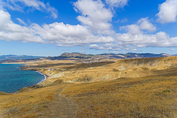 The shore of the Black Sea. Crimea.