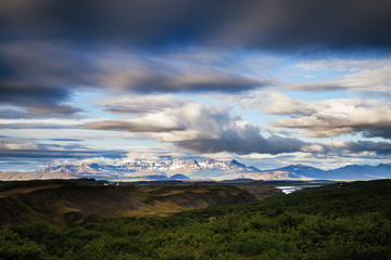 Fototapeta na wymiar Typical icelandic panorama. Location Iceland, Europe.