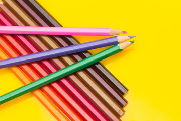 colored pencils, color gamut