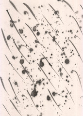 Ink black and white abstraction. Stains, blots, strokes. background, spot, isolated, stain, design, graphic, art, grunge, texture, ink, black, abstract.