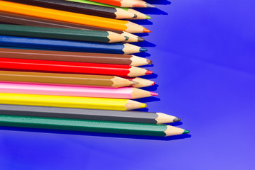 Fototapeta premium colored pencils, color gamut