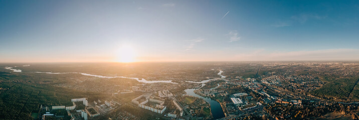 mesmerising sunset pic over Berlin at sunrise