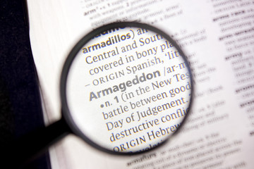 Armageddon word or phrase in a dictionary.